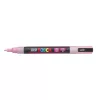 Dekormarker, 0,9-1,3 mm, UNI"Posca PC-3ML", fényes rózsaszín