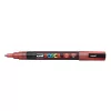 Dekormarker, 0,9-1,3 mm, UNI"Posca PC-3ML", fényes piros