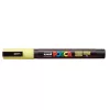 Dekormarker, 0,9-1,3 mm, UNI "Posca PC-3M", napsárga