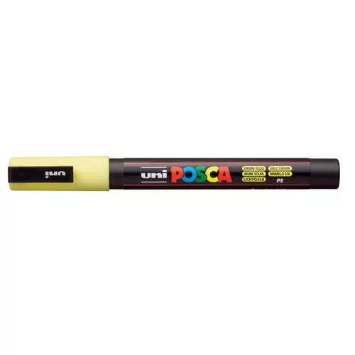 Dekormarker, 0,9-1,3 mm, UNI "Posca PC-3M", napsárga