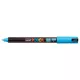 Dekormarker, 0,7 mm, UNI "Posca PC-1MR", világoskék