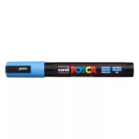   Dekormarker, 1,8-2,5 mm, UNI "Posca PC-5M", égszínkék