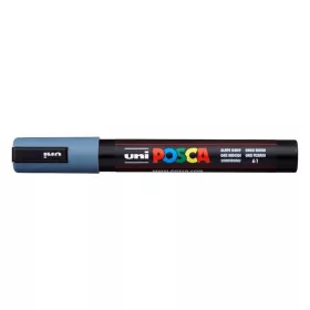  Dekormarker, 1,8-2,5 mm, UNI "Posca PC-5M", palaszürke