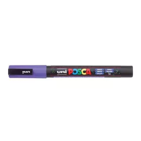   Dekormarker, 0,9-1,3 mm, UNI "Posca PC-3ML", fényes lila