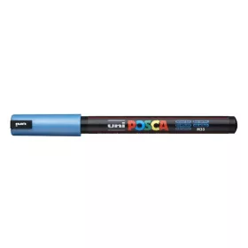   Dekormarker, 0,7 mm, UNI "Posca PC-1MR", metálkék