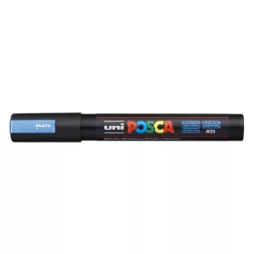   Dekormarker, 1,8-2,5 mm, UNI "Posca PC-5M", metálkék
