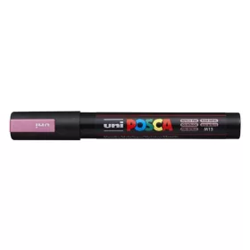   Dekormarker, 1,8-2,5 mm, UNI "Posca PC-5M", metálrózsaszín