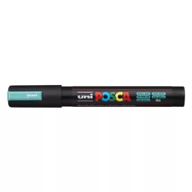   Dekormarker, 1,8-2,5 mm, UNI "Posca PC-5M", metálzöld