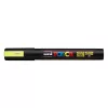 Dekormarker, 1,8-2,5 mm, UNI "Posca PC-5M", fluor sárga
