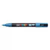 Dekormarker, 0,9-1,3 mm, UNI "Posca PC-3ML", fényes kék