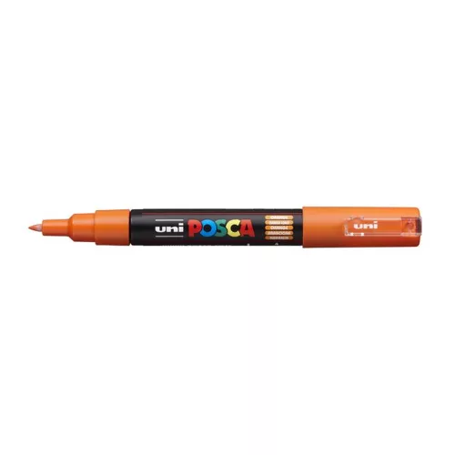 Dekormarker, 0,7-1,0 mm, UNI "Posca PC-1M", narancs