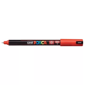 Dekormarker, 0,7 mm, UNI "Posca PC-1MR", piros