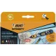 Dekormarker készlet, 1,5 - 2,3 mm, BIC, 4 különböző élénk szín