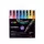 Dekormarker készlet, 0,9-1,3 mm, UNI "Posca PC-3ML", 8 különböző csillogó szín