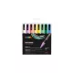 Dekormarker készlet, 0,9-1,3 mm, UNI "Posca PC-3M", 8 különböző pasztell szín