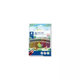   Színes ceruza készlet, hatszögletű, STAEDTLER "Noris Colour 185", 36 különböző szín