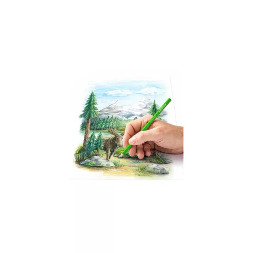 Színes ceruza készlet, hatszögletű, STAEDTLER® "146M", 12 különböző metál szín