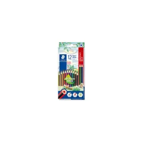   Színes ceruza készlet, hatszögletű, STAEDTLER "Noris Colour 185", 10+2 különböző szín
