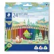 Színes ceruza készlet, háromszögletű, STAEDTLER "Noris Colour 187", 24 különböző szín