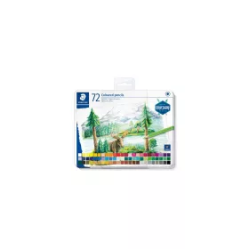   Színes ceruza készlet, hatszögletű, fémdobozos, STAEDTLER "146 C", 72 különböző szín