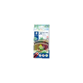   Színes ceruza készlet, hatszögletű, STAEDTLER "Noris Colour 185", 24 különböző szín