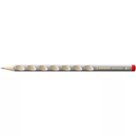   Színes ceruza, háromszögletű, jobbkezes, vastag, STABILO "EASYcolors", ezüst