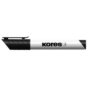   Tábla- és flipchart marker, 3 mm, kúpos, KORES "K-Marker XW1", fekete