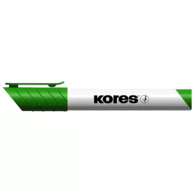   Tábla- és flipchart marker, 3 mm, kúpos, KORES "K-Marker XW1", zöld