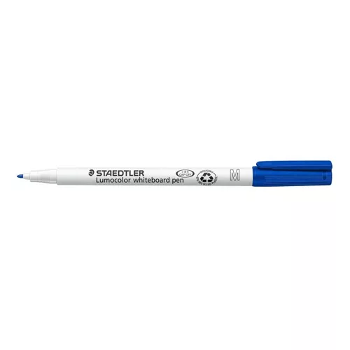 Táblamarker, 1 mm, M, kúpos, STAEDTLER "Lumocolor 301", kék