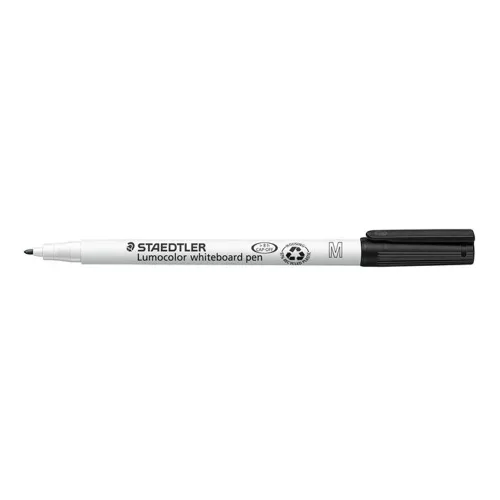 Táblamarker, 1 mm, M, kúpos, STAEDTLER "Lumocolor 301", fekete