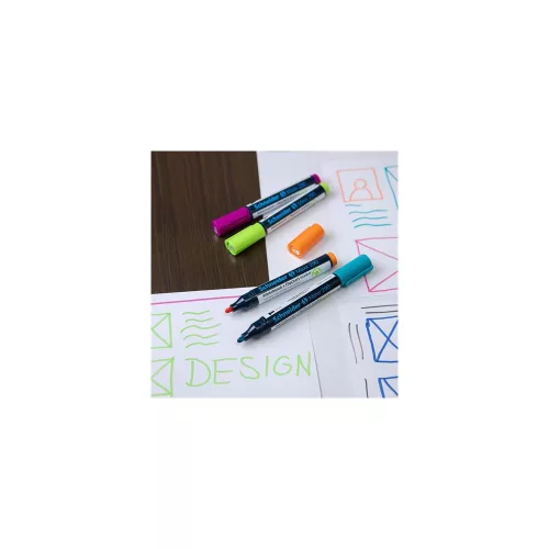 Tábla- és flipchart marker, 2-3 mm, kúpos, SCHNEIDER "Maxx 290", fekete