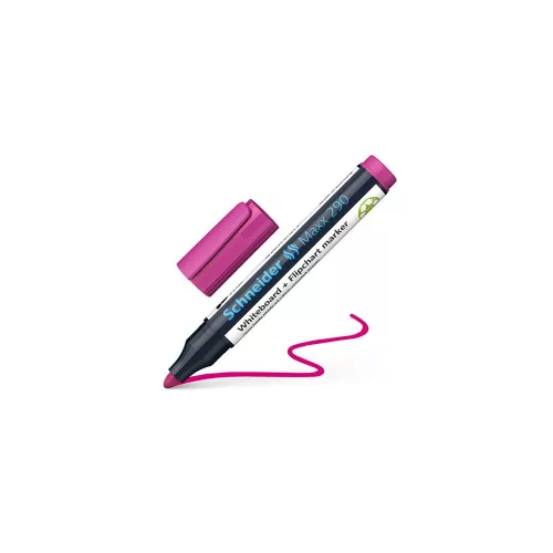 Tábla- és flipchart marker, 2-3 mm, kúpos, SCHNEIDER "Maxx 290", magenta