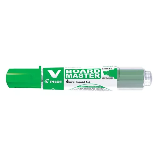 Táblamarker, 2,2-5,2 mm, vágott, PILOT "V-Board Master", zöld