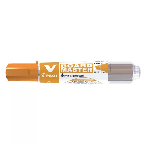 Táblamarker, 2,2-5,2 mm, vágott, PILOT "V-Board Master", narancssárga