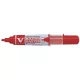 Táblamarker, 2,2-5,2 mm, vágott, PILOT "V-Board Master", piros