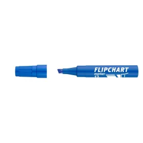   Flipchart marker, 1-4 mm, vágott, ICO "Artip 12", kék