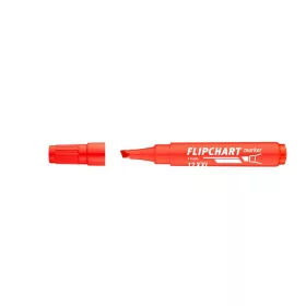   Flipchart marker, 1-4 mm, vágott, ICO "Artip 12 XXL", piros