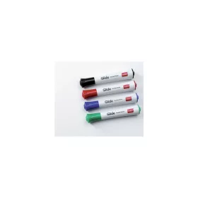   Tábla- és flipchart marker, 3 mm, kúpos, NOBO "Glide", 4 különböző szín