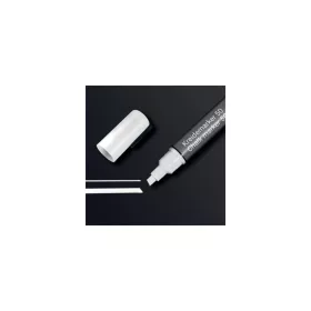 Folyékony krétamarker, vágott hegy, 1-5 mm SIGEL, fehér
