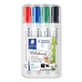   Táblamarker készlet, 2-5 mm, vágott, STAEDTLER "Lumocolor® 351 B", 4 különböző szín