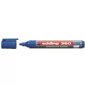   Tábla- és flipchart marker, 1,5-3 mm, kúpos, EDDING "360", kék