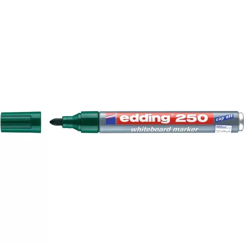 Tábla- és flipchart marker, 1-3 mm, kúpos, EDDING "250", zöld