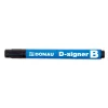 Táblamarker, 2-4 mm, kúpos, DONAU "D-signer B"", fekete