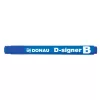 Táblamarker, 2-4 mm, kúpos, DONAU "D-signer B", kék