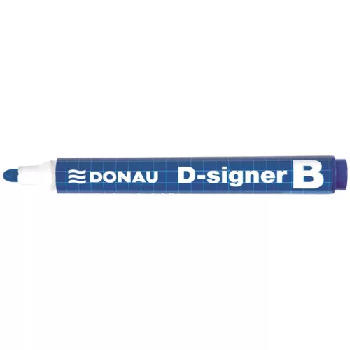 Táblamarker, 2-4 mm, kúpos, DONAU "D-signer B", kék
