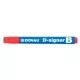 Táblamarker, 2-4 mm, kúpos, DONAU "D-signer B", piros