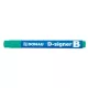 Táblamarker, 2-4 mm, kúpos, DONAU "D-signer B", zöld