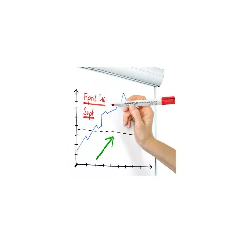 Táblamarker, 2-5 mm, vágott, STAEDTLER "Lumocolor® 351 B", piros