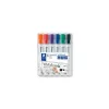 Táblamarker készlet, 2-5 mm, vágott, STAEDTLER "Lumocolor® 351 B", 6 különböző szín