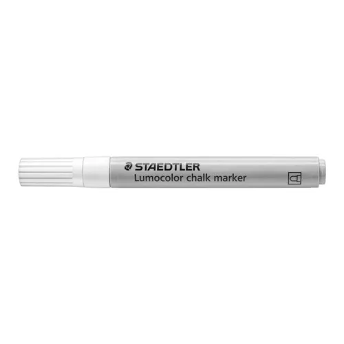 Krétamarker, 2,4 mm, kúpos, STAEDTLER "Lumocolor® 344", fehér